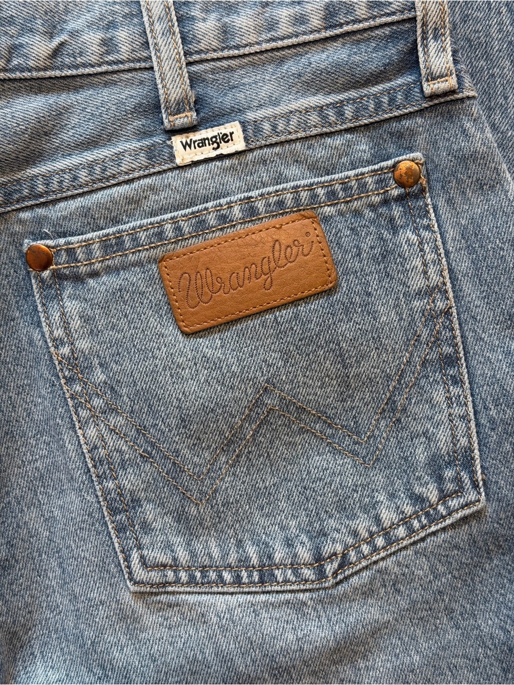 Wrangler Women's Paisley Print Blue Denim Jeans - Picture 5 of 6